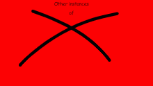 Other Instances of X