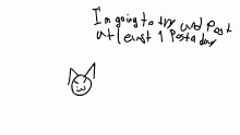 I will try to post at least 1 post