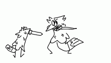 how twig holds his knife