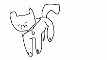 fancy walking cat