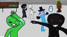 Christmas drawing with the bois