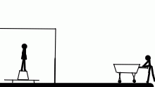Local stickman flys