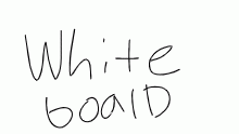 white board