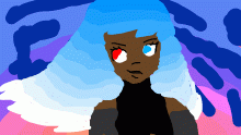 evil girl on a sunset