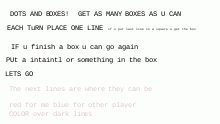 DOTS AND BOXES
