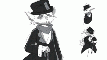 sketchposting one top hatty dude