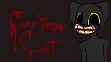cartoon cat -w-