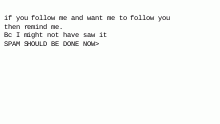 LAST FOLLOW UPDATE