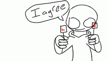 "i agree"