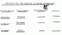 Petition to merge animations