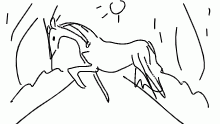 a WIP of a drawing in desc