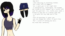 your stereotypical bad girl