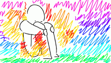 having artblock at 1am be like