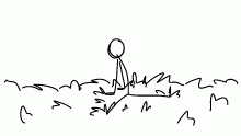 come sit with stickman