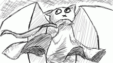 floating cat perspective thing??