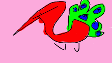 I drew i peecoc