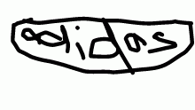 adidas flip flop