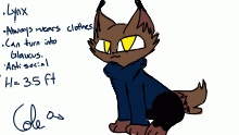 Cole Character sheet