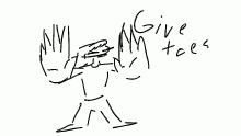Give toes
