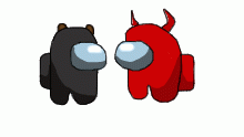 red and black among us