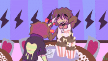 Redraw of "Kris works at KFC"