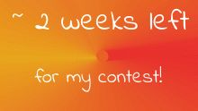 about 2 weeks left