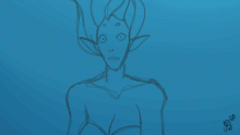 Character animation: mermaid remake