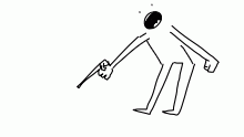 What is it he points at