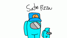 Satan pizza and child