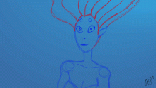 Character animation: mermaid