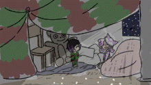 A snow fortress