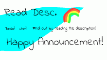Announcement + Sorry