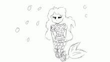 me as a mermaid sketch