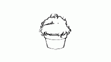 bord in pot