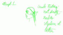 attempts of human drawings.