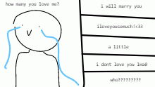 how many you love me? lol