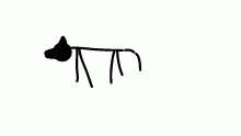 stick dog running animation PRACTIC