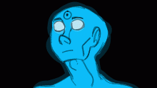 blue man