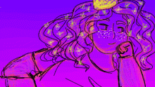 doodle of a princess