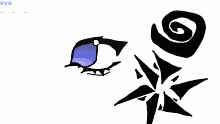 just an eye and some shapes