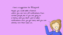 Suggestion