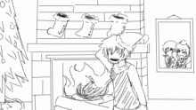 thought I'd draw something xmas-