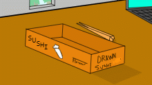 Drawn sushi