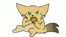 Pancake eats a pancake