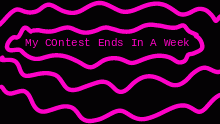 my contest closes in a week