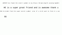 @crisp found super secert symbol