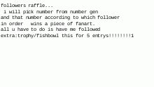 follower free raffle auto