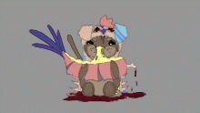 Batibat wearing one of @-Frail- OCs