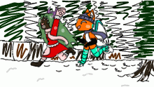 Winter season! Eñe and Wren