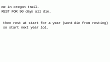 oregon trail lol..